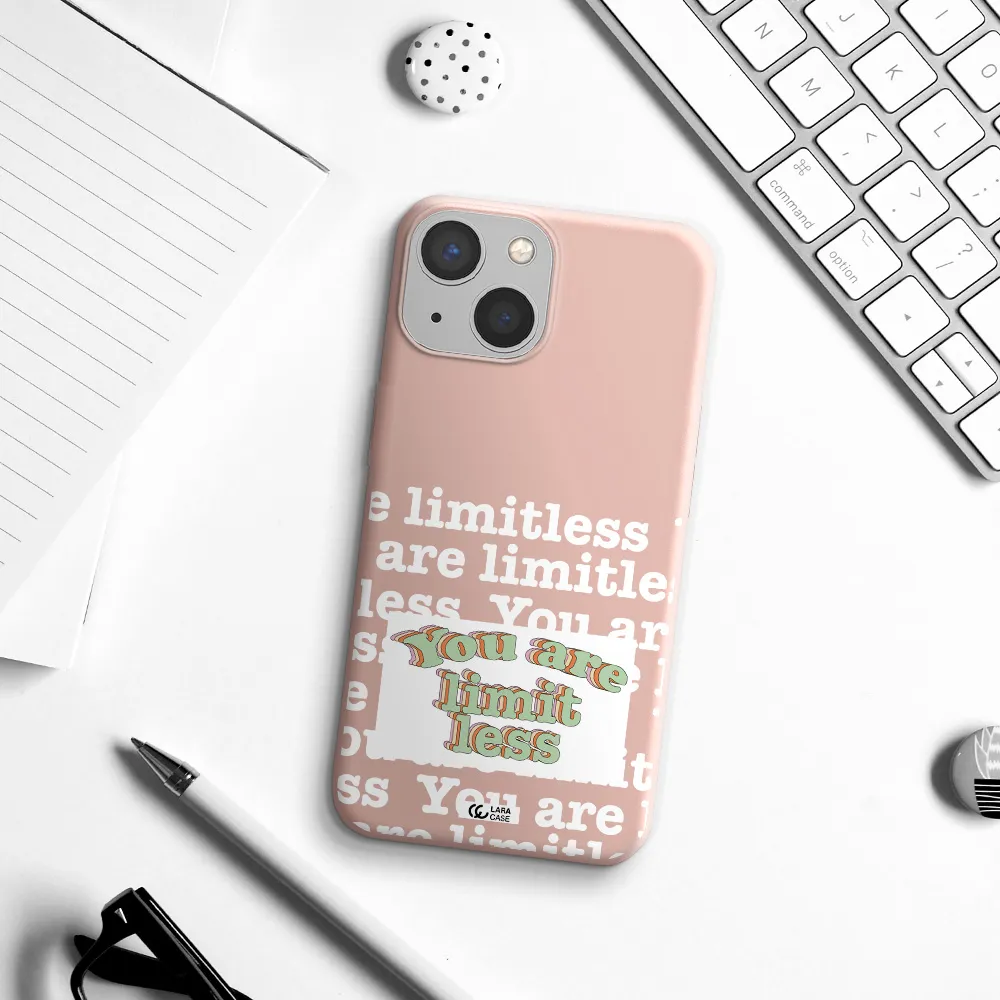 Limitless Apple iPhone 13 mini Silicone pastel pink Case