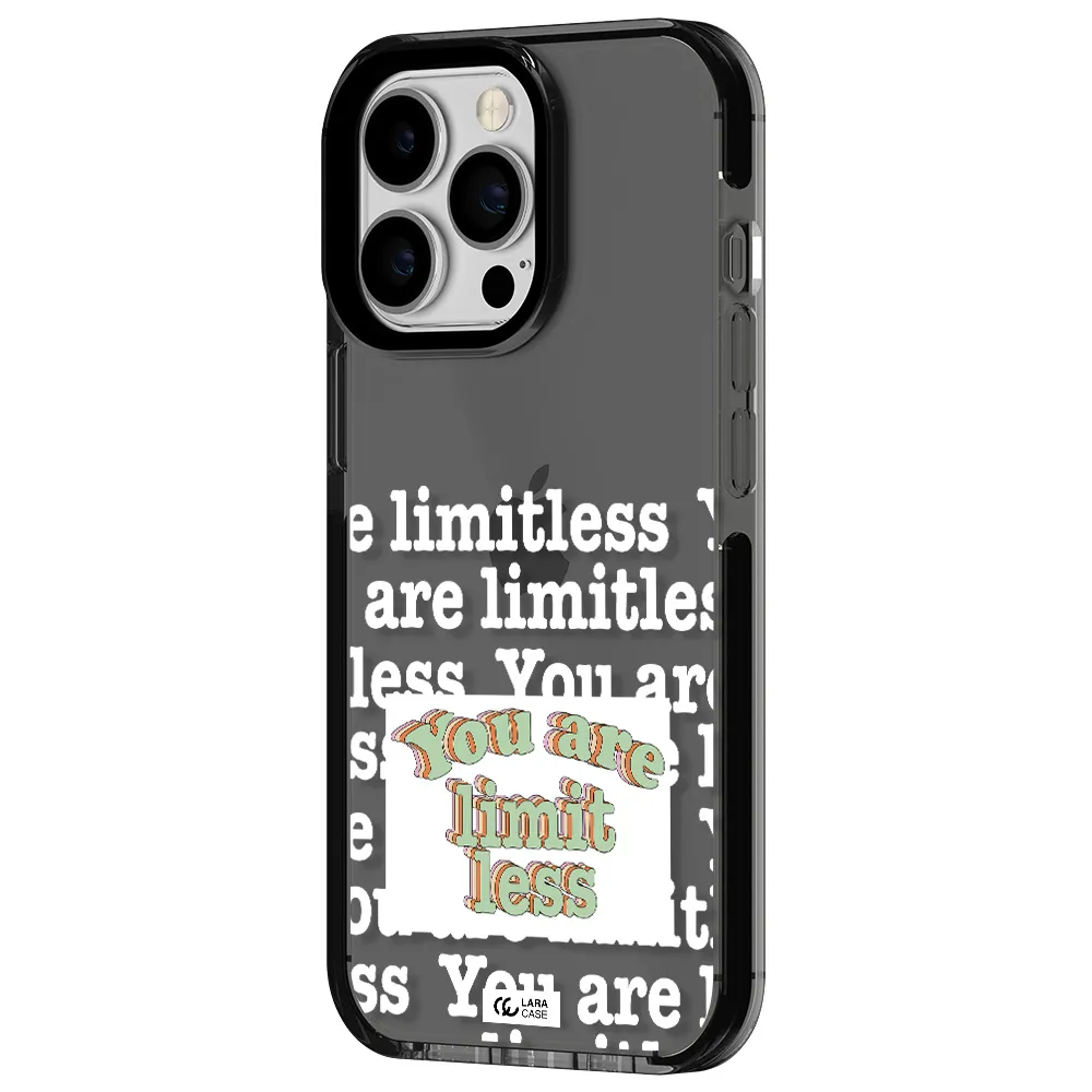 Limitless Apple iPhone 13 Pro impact Smoke Black Case