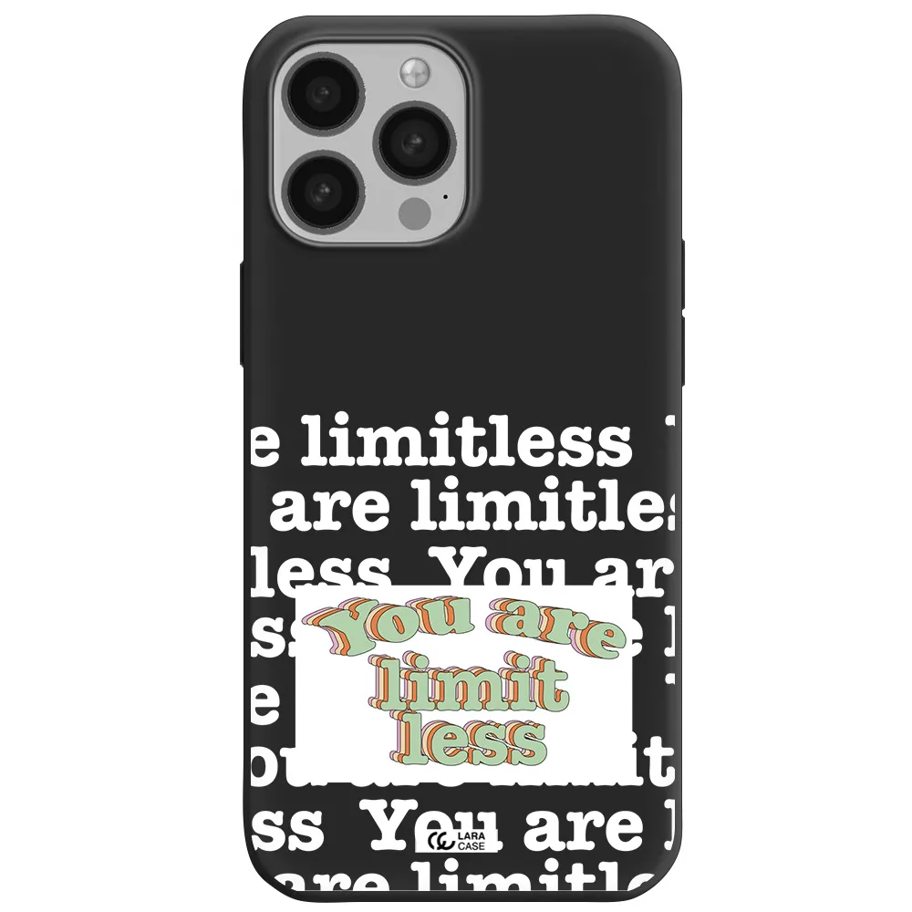 Limitless Apple iPhone 13 Pro Max Silicone black Case