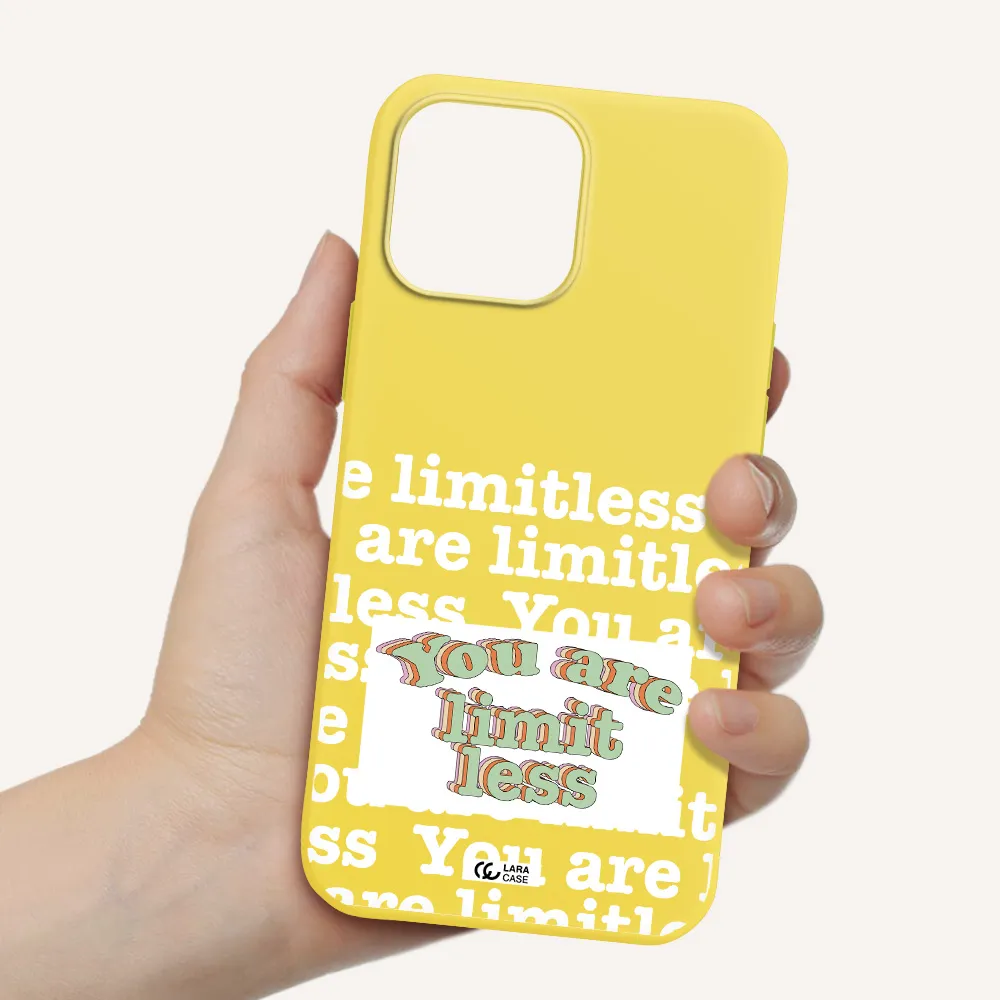 Limitless Apple iPhone 13 Pro Max Silicone canary yellow Case