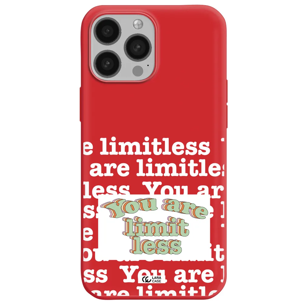 Limitless Apple iPhone 13 Pro Max Silicone Imperial Red Case