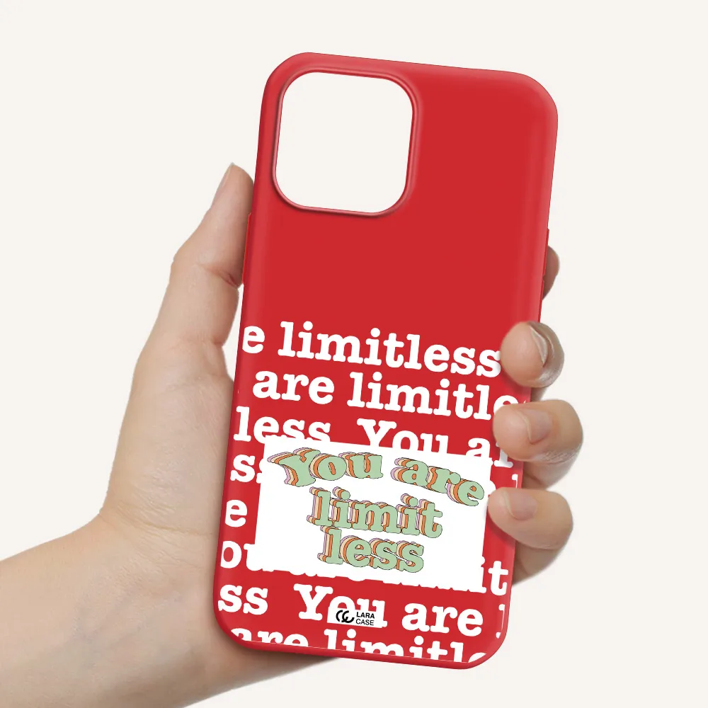 Limitless Apple iPhone 13 Pro Silicone Imperial Red Case