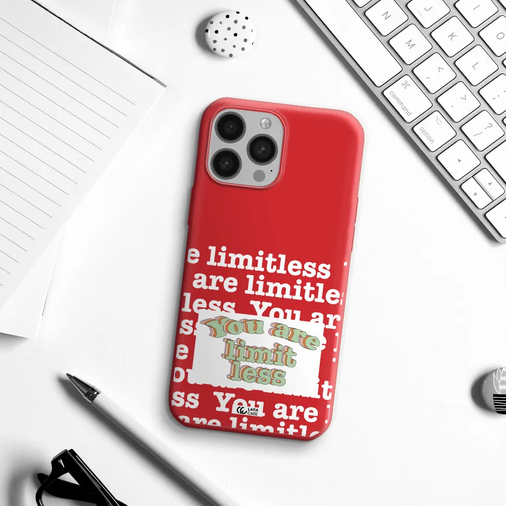 Limitless Apple iPhone 13 Pro Silicone Imperial Red Case