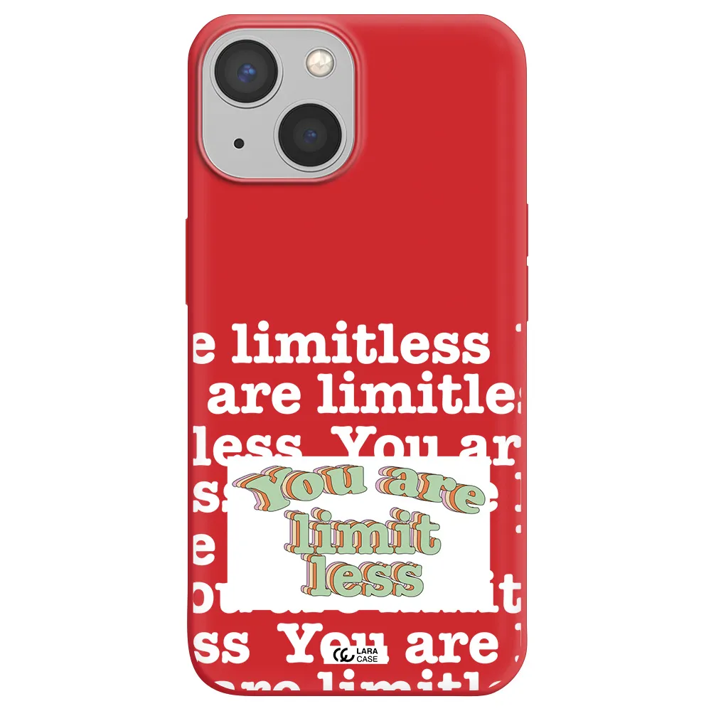 Limitless Apple iPhone 13 Silicone Imperial Red Case