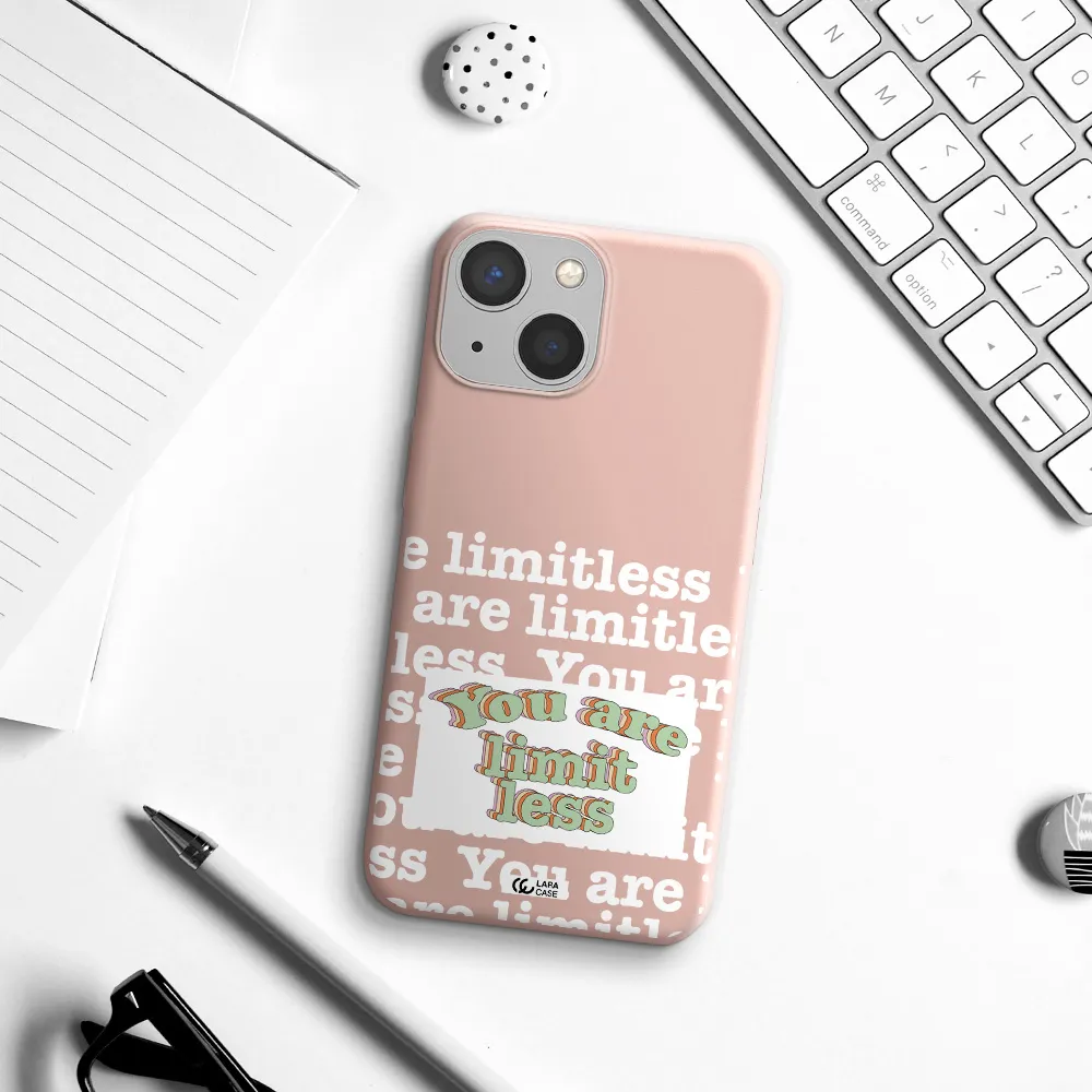 Limitless Apple iPhone 13 Silicone pastel pink Case