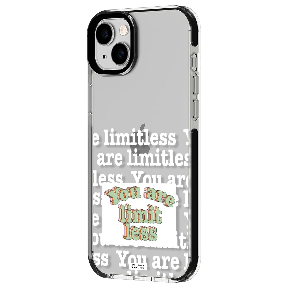 Limitless Apple iPhone 14 plus impact black border Case