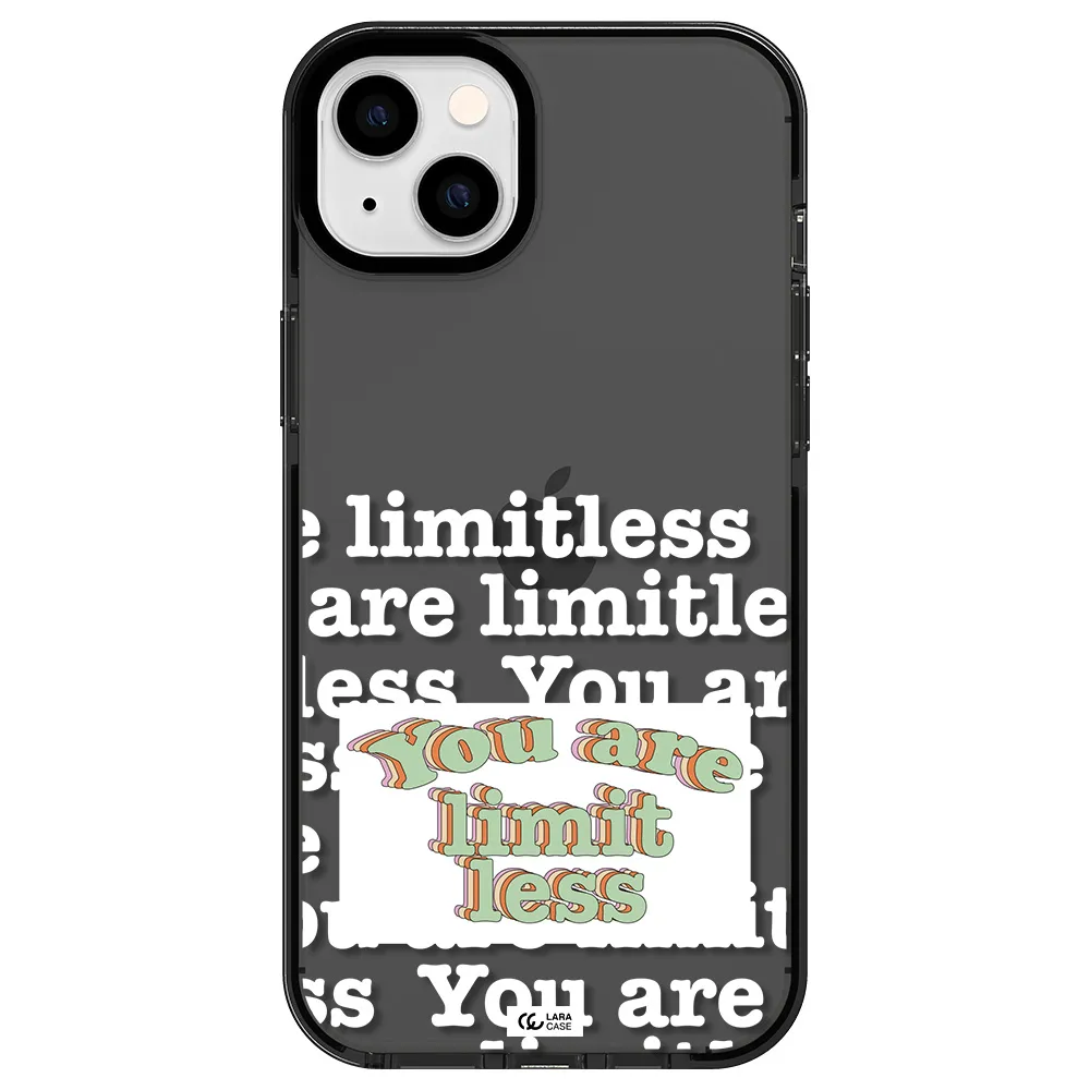 Limitless Apple iPhone 14 plus impact Smoke Black Case