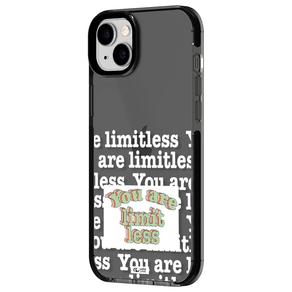 Limitless Apple iPhone 14 plus impact Smoke Black Case
