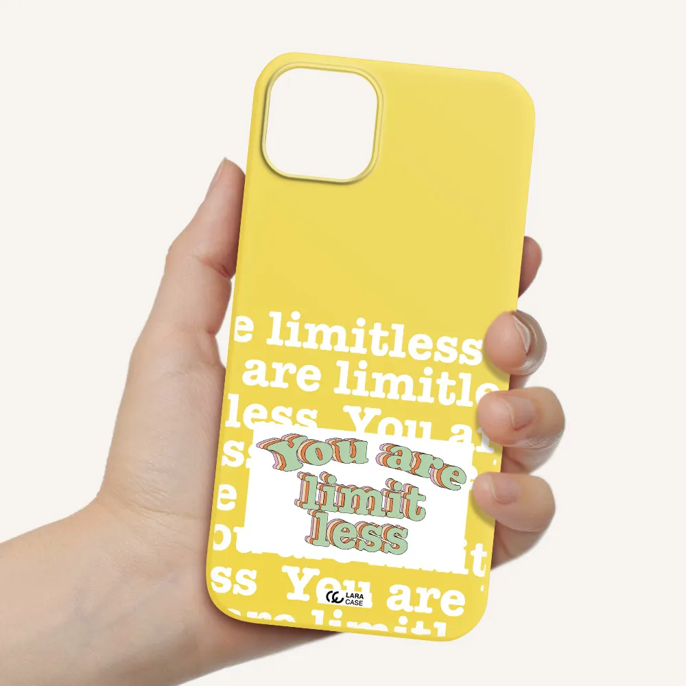 Limitless Apple iPhone 14 plus Silicone canary yellow Case