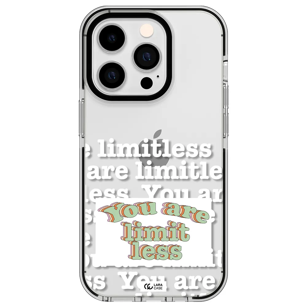 Limitless Apple iPhone 14 pro impact black border Case