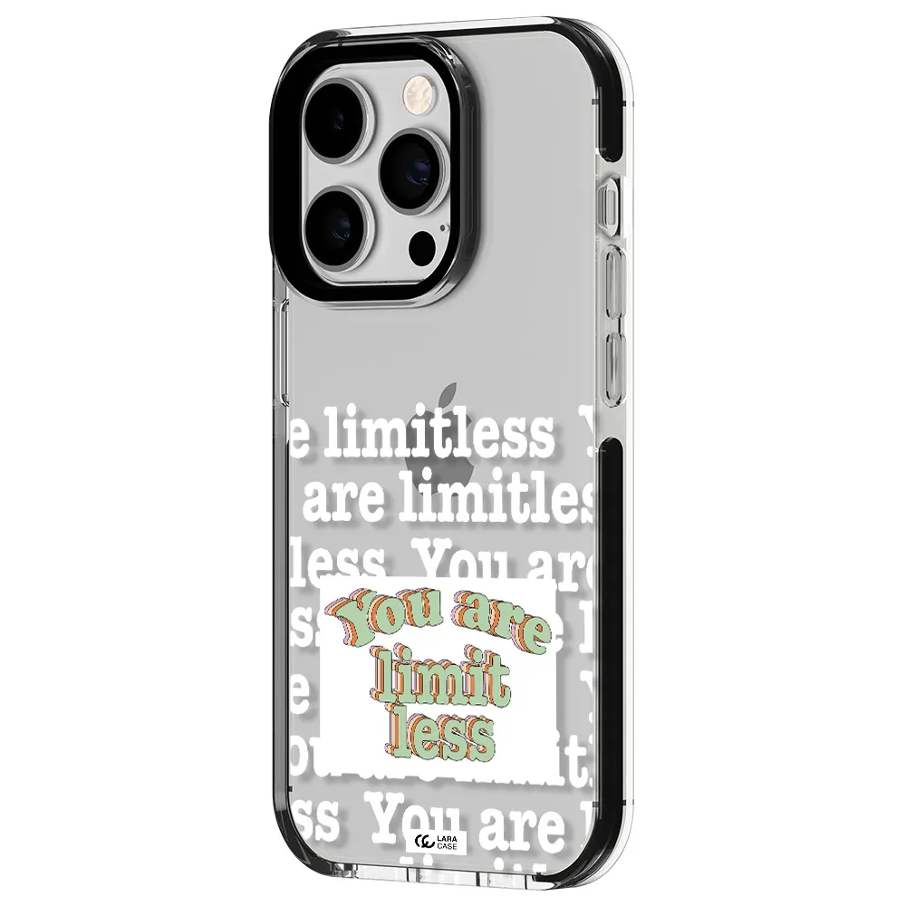Limitless Apple iPhone 14 pro impact black border Case