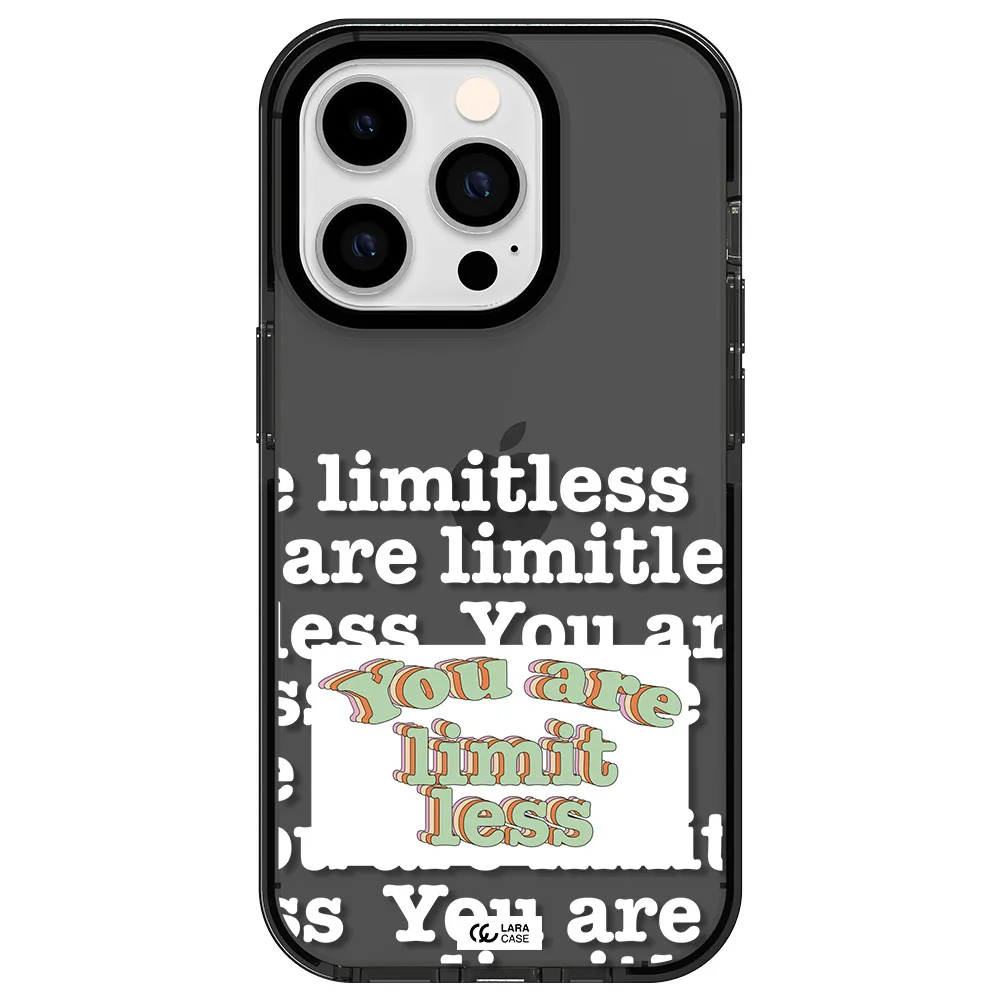Limitless Apple iPhone 14 pro impact Smoke Black Case