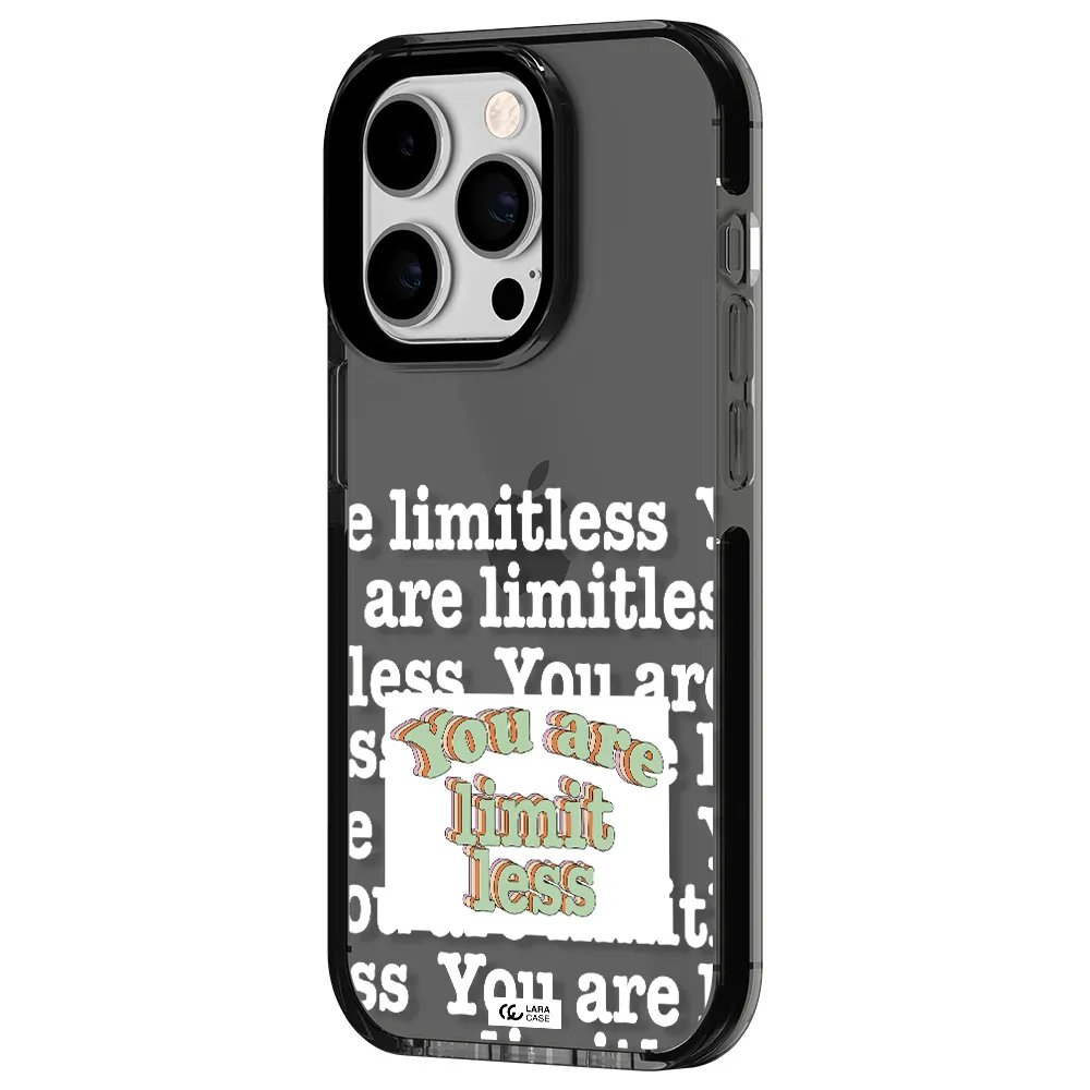 Limitless Apple iPhone 14 pro impact Smoke Black Case