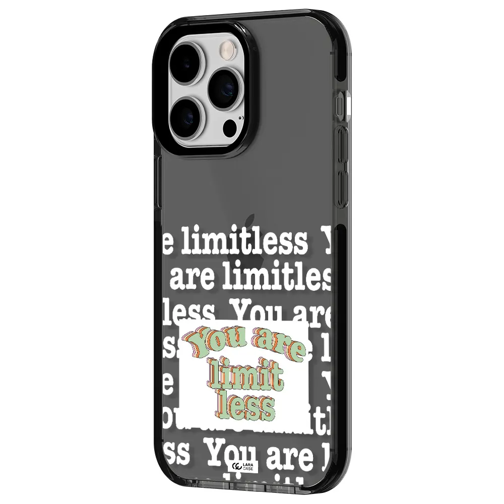Limitless Apple iPhone 14 pro max impact Smoke Black Case