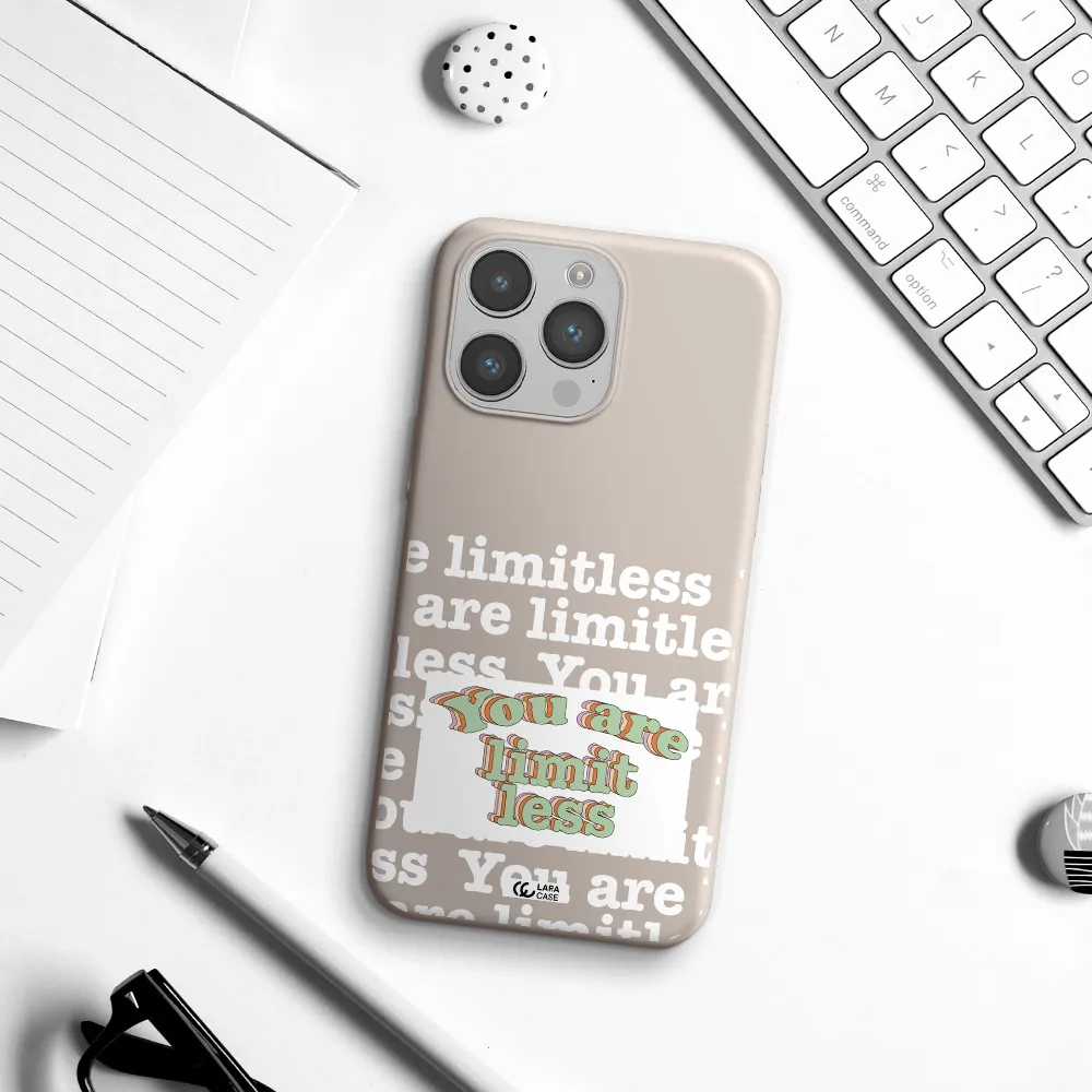 Limitless Apple iPhone 14 pro Silicone Stone Case