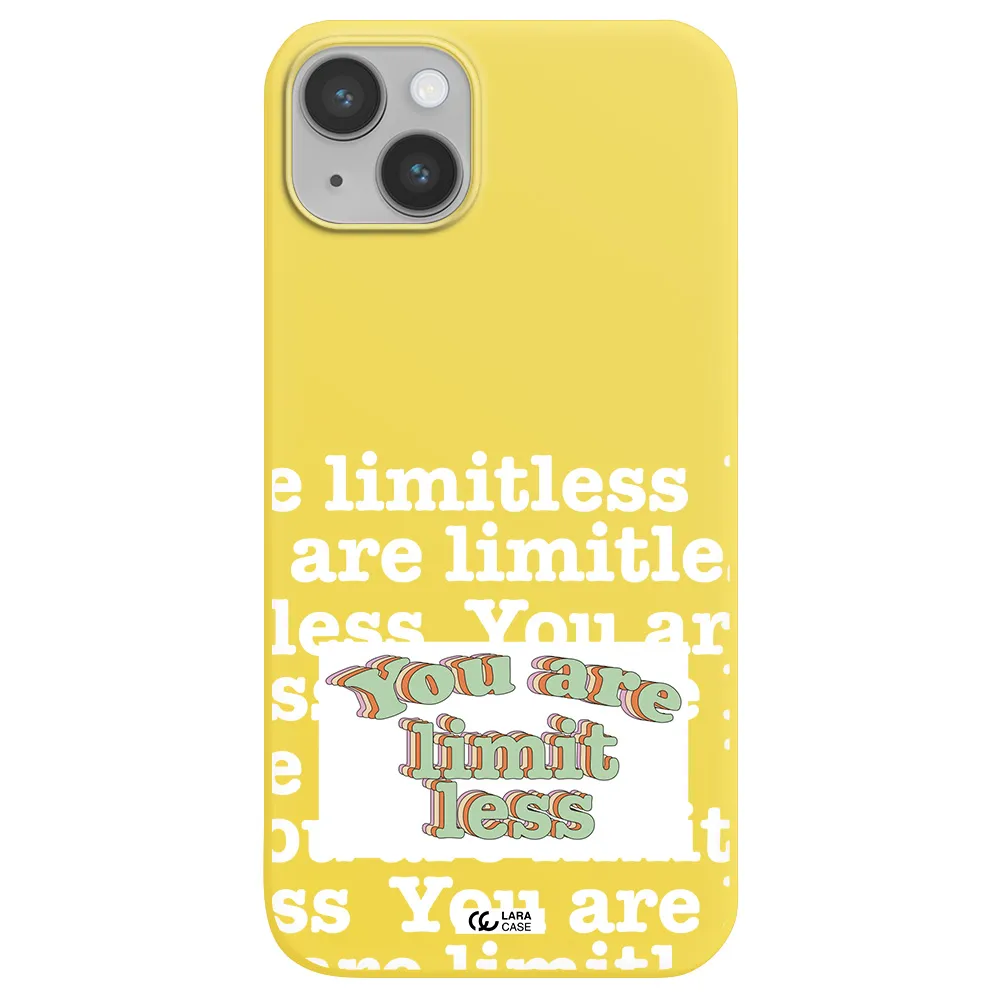 Limitless Apple iPhone 14 Silicone canary yellow Case