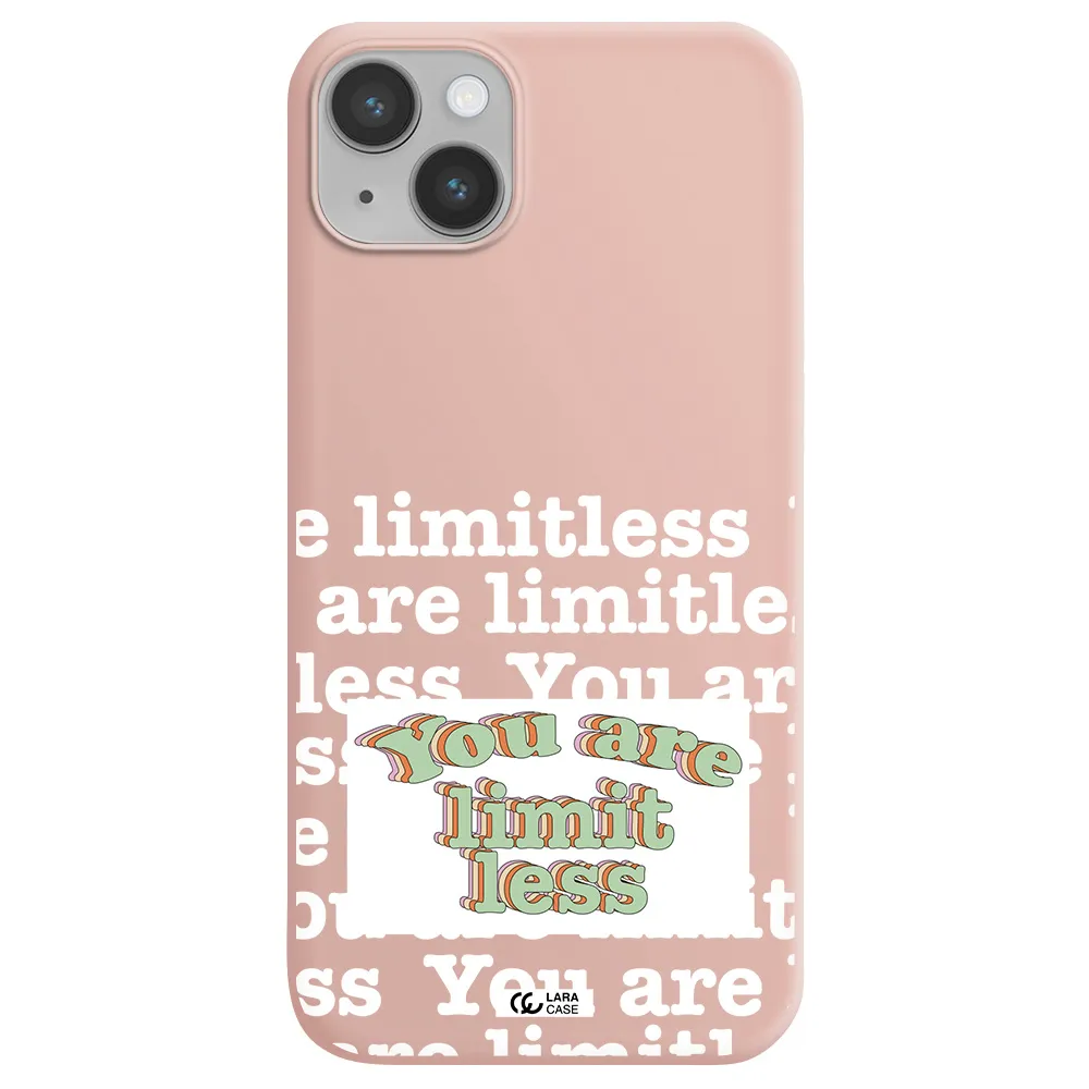 Limitless Apple iPhone 14 Silicone pastel pink Case
