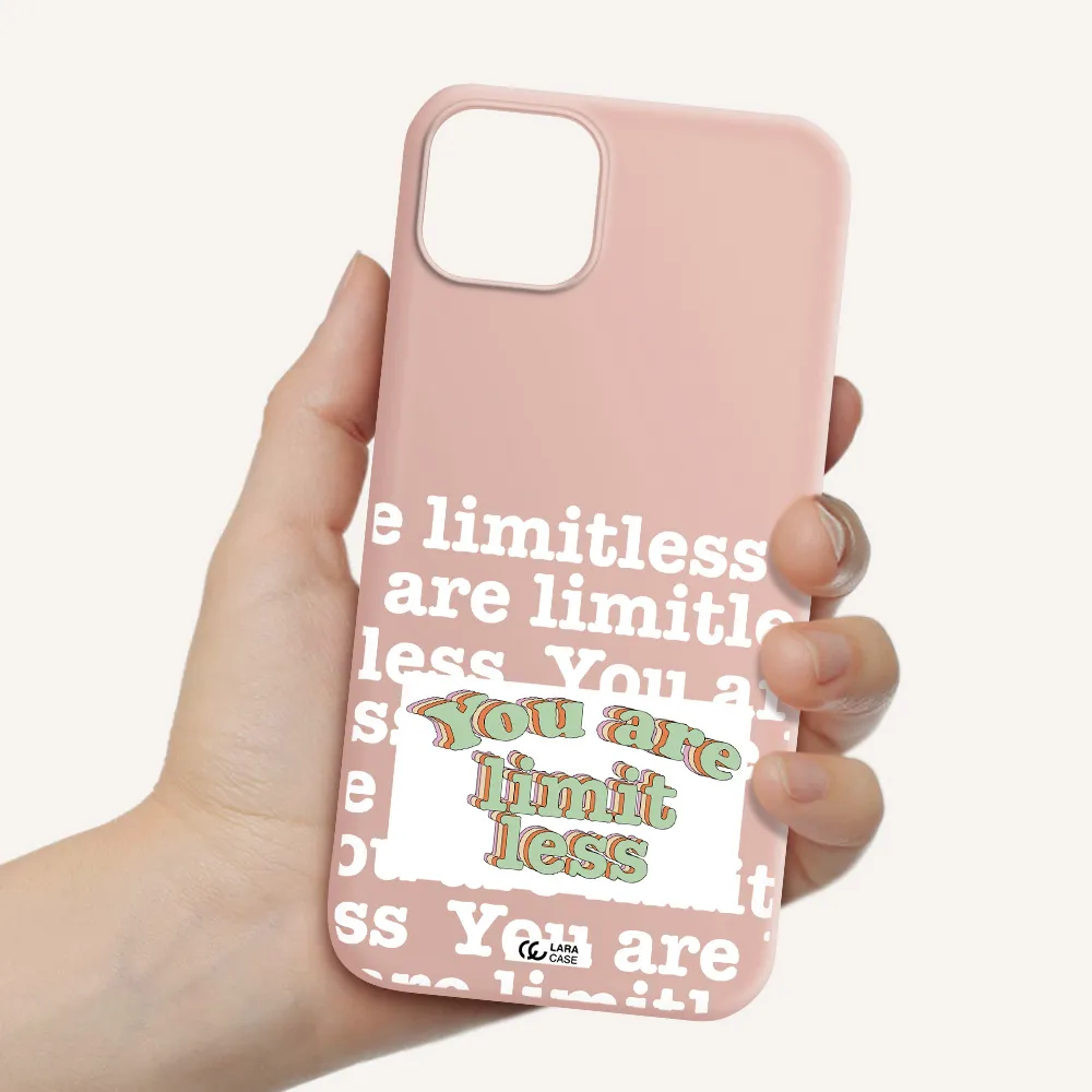 Limitless Apple iPhone 14 Silicone pastel pink Case