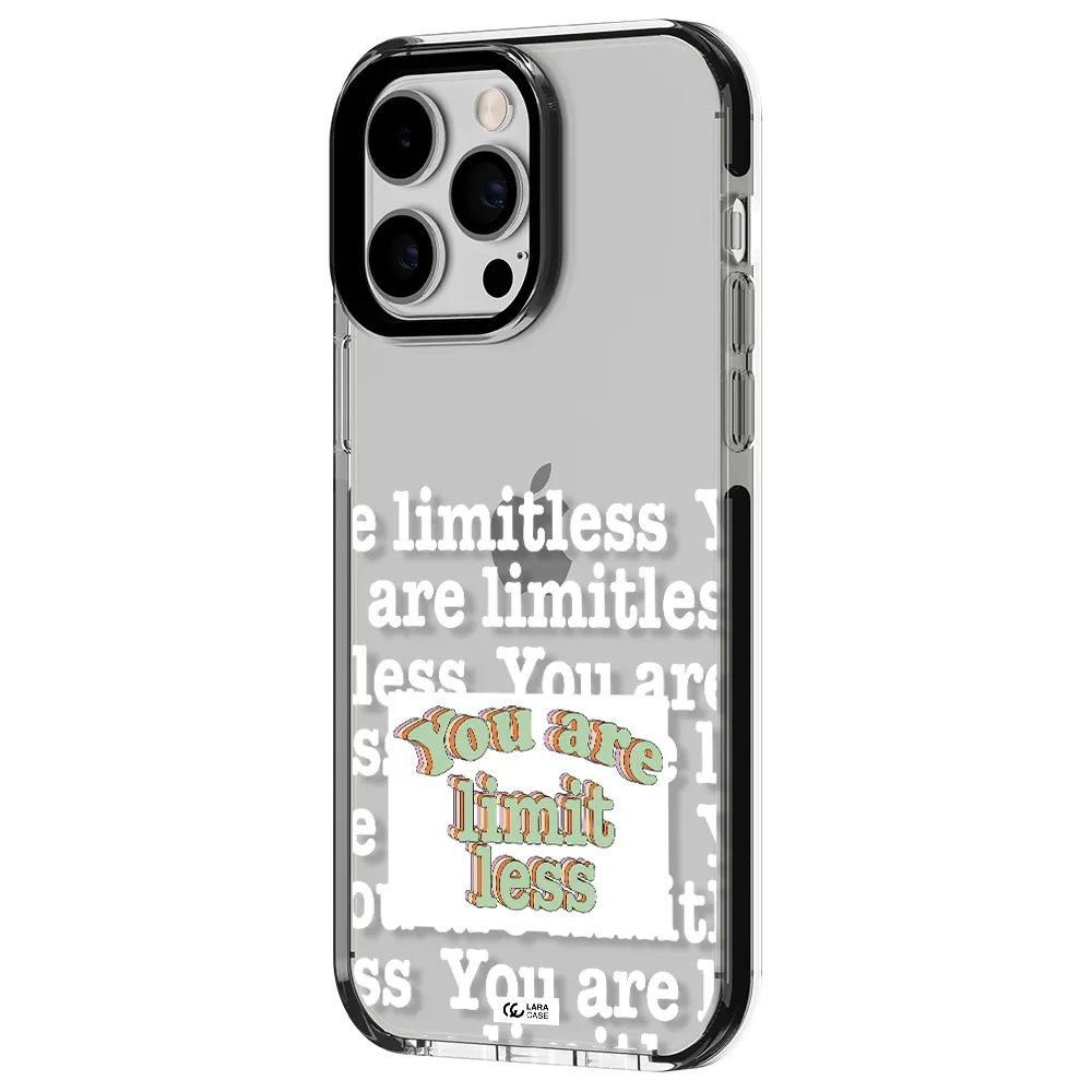 Limitless Apple iPhone 15 Pro Max impact black border Case