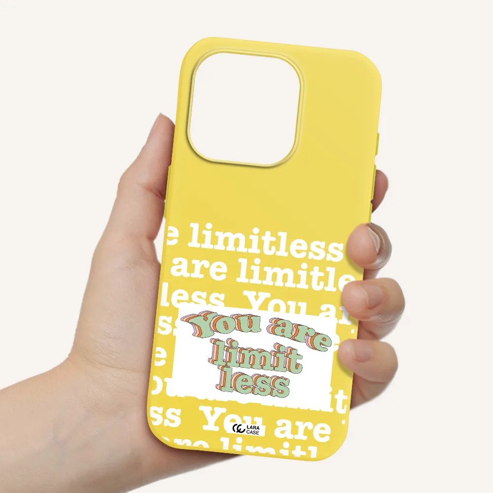 Limitless Apple Iphone 15 Pro Silicone Canary Yellow Case