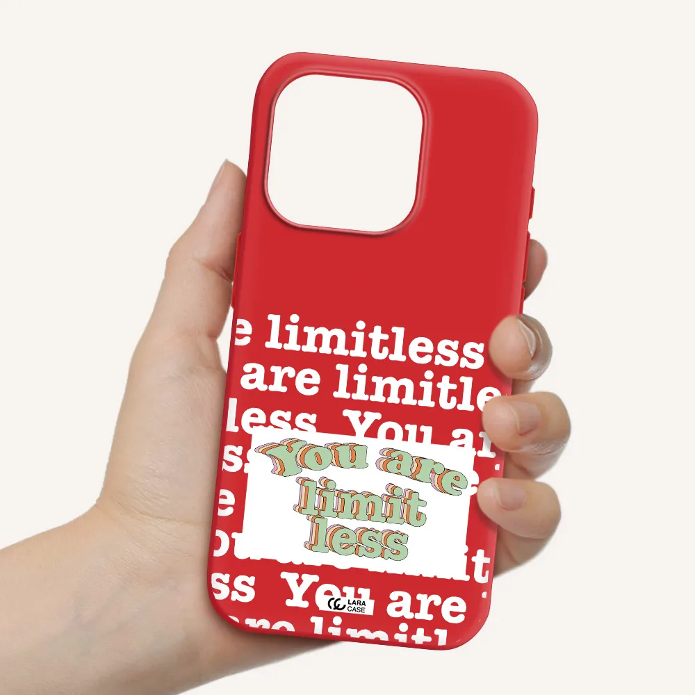 Limitless Apple Iphone 15 Pro Silicone Imperial Red Case
