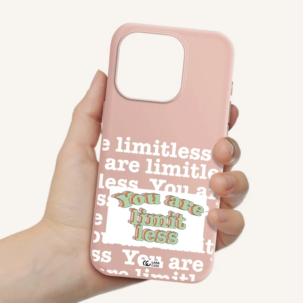 Limitless Apple Iphone 15 Pro Silicone Pastel Pink Case