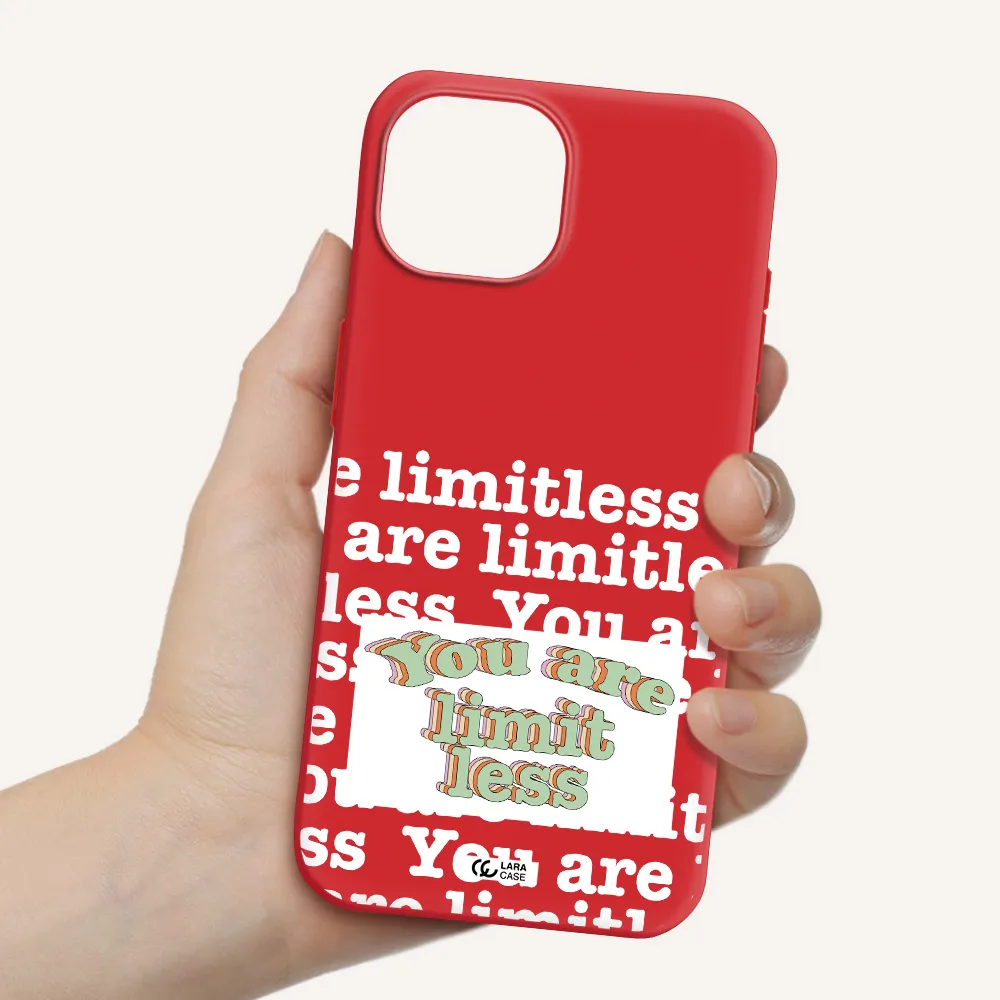 Limitless Apple Iphone 15 Silicone Imperial Red Case