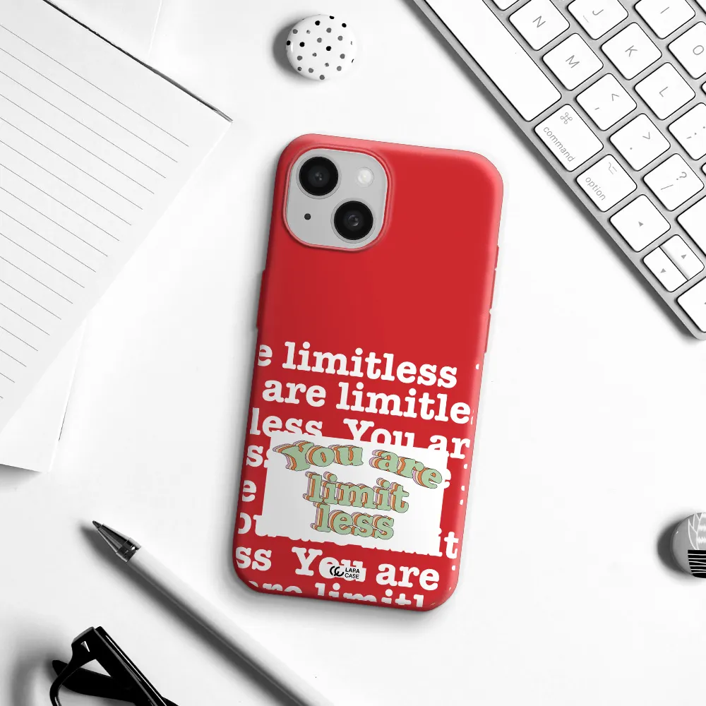 Limitless Apple Iphone 15 Silicone Imperial Red Case