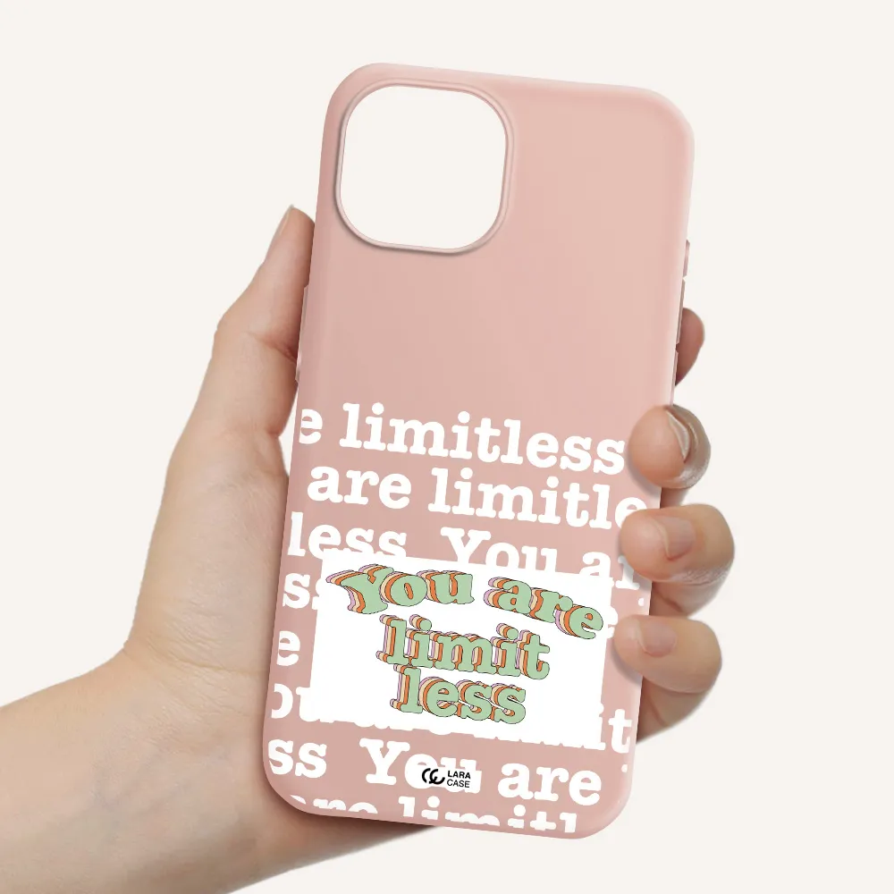 Limitless Apple Iphone 15 Silicone Pastel Pink Case