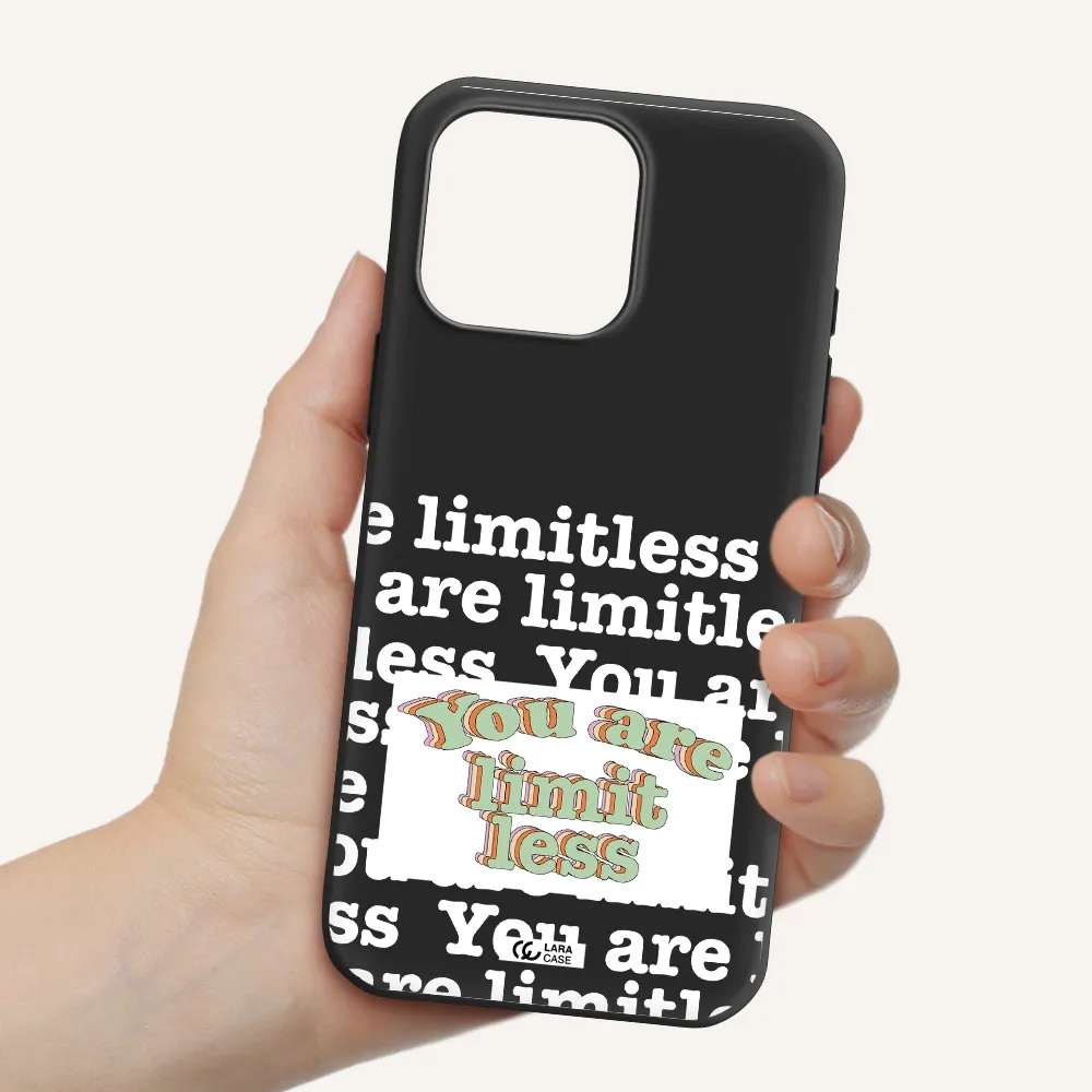 Limitless Apple Iphone 16 Pro Max Silicone Black Case