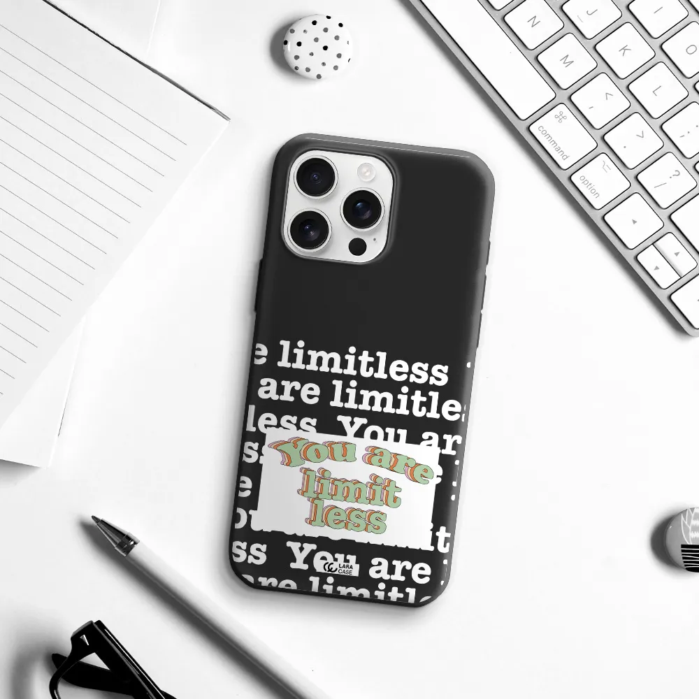 Limitless Apple Iphone 16 Pro Max Silicone Black Case