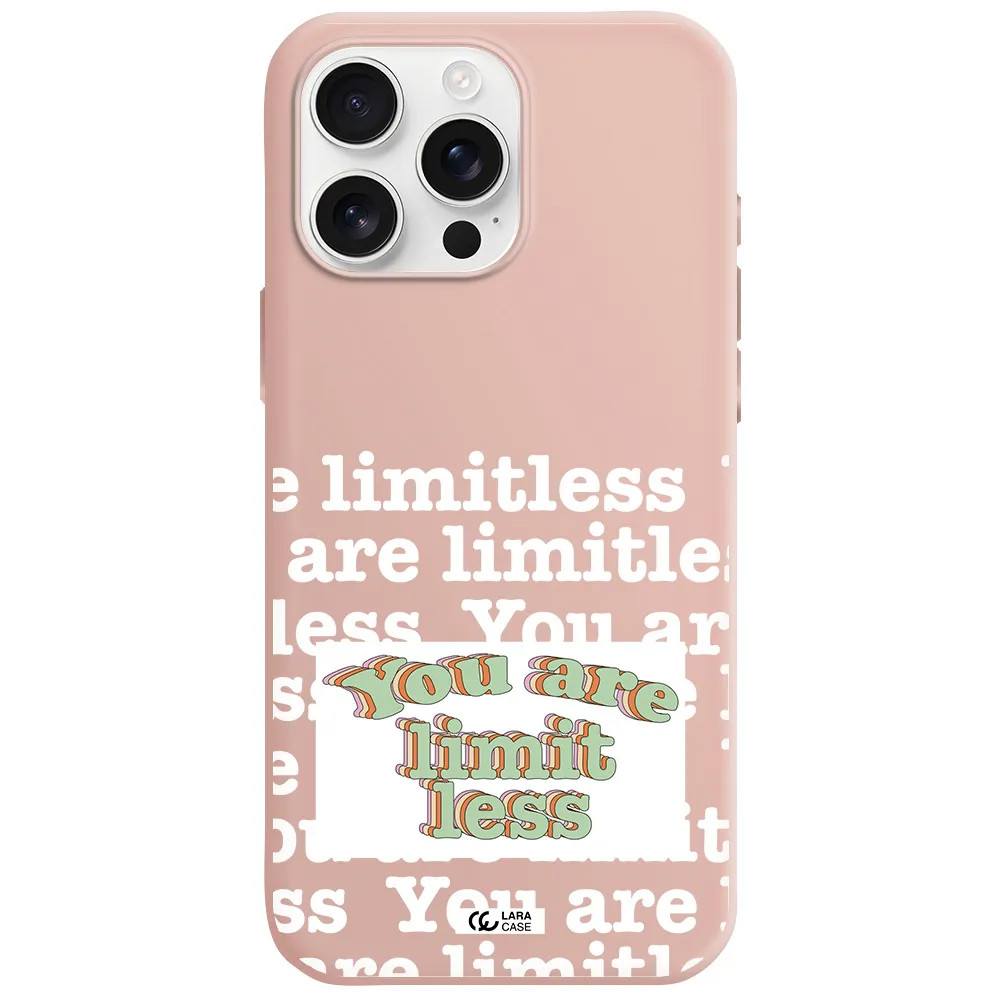 Limitless Apple Iphone 16 Pro Max Silicone Pastel Pink Case