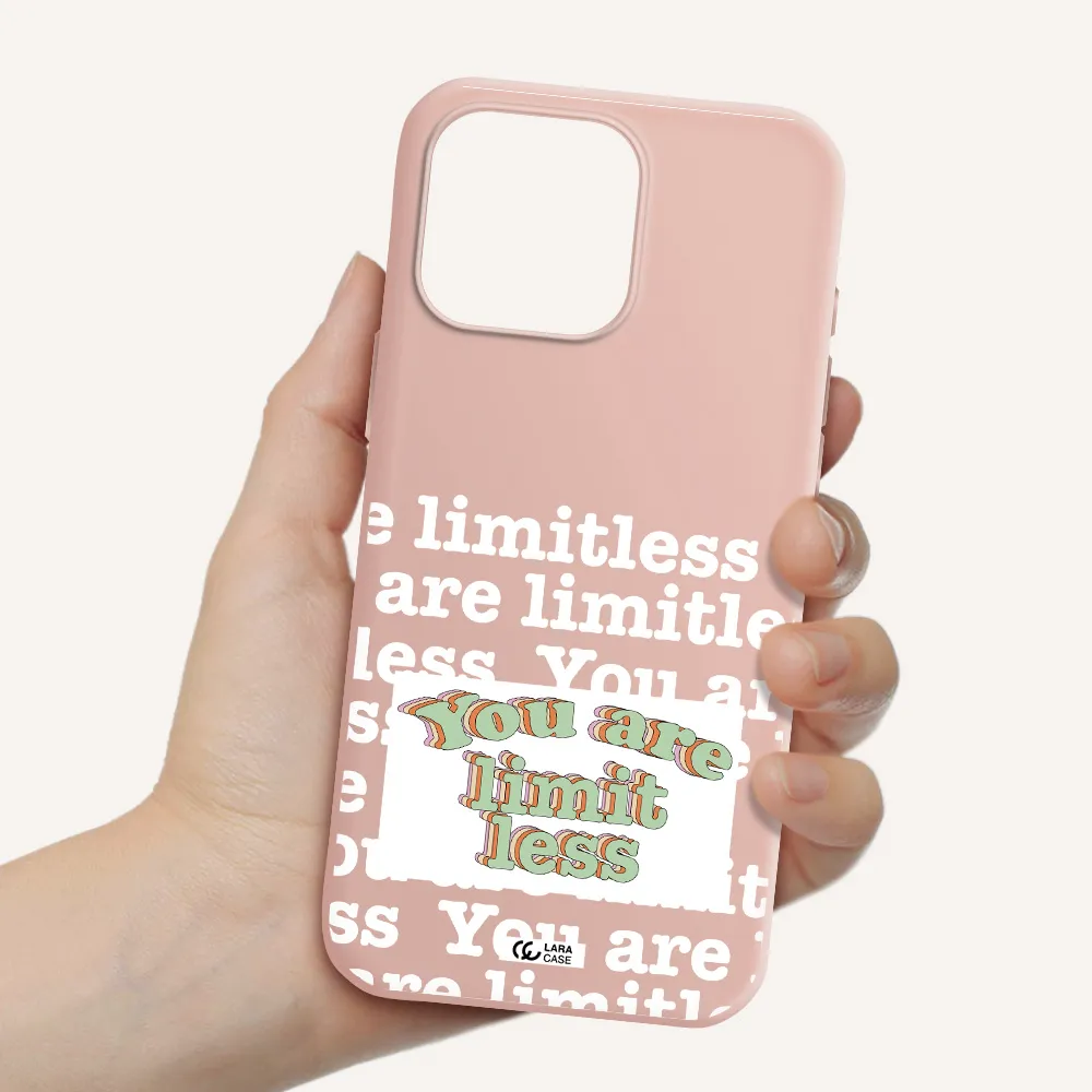 Limitless Apple Iphone 16 Pro Max Silicone Pastel Pink Case