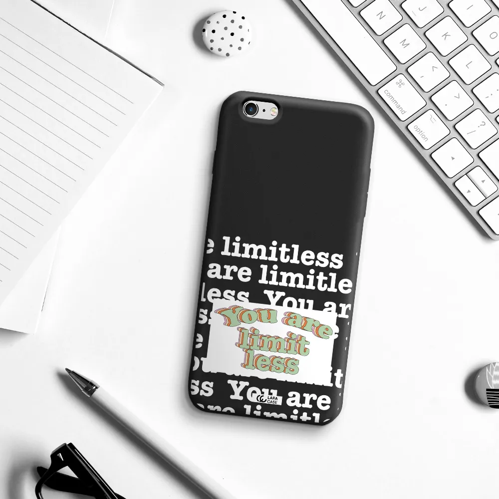 Limitless Apple iPhone 6 plus Silicone black Case