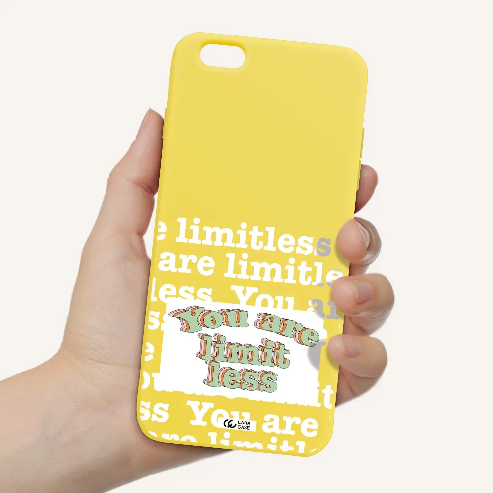 Limitless Apple iPhone 6 plus Silicone canary yellow Case