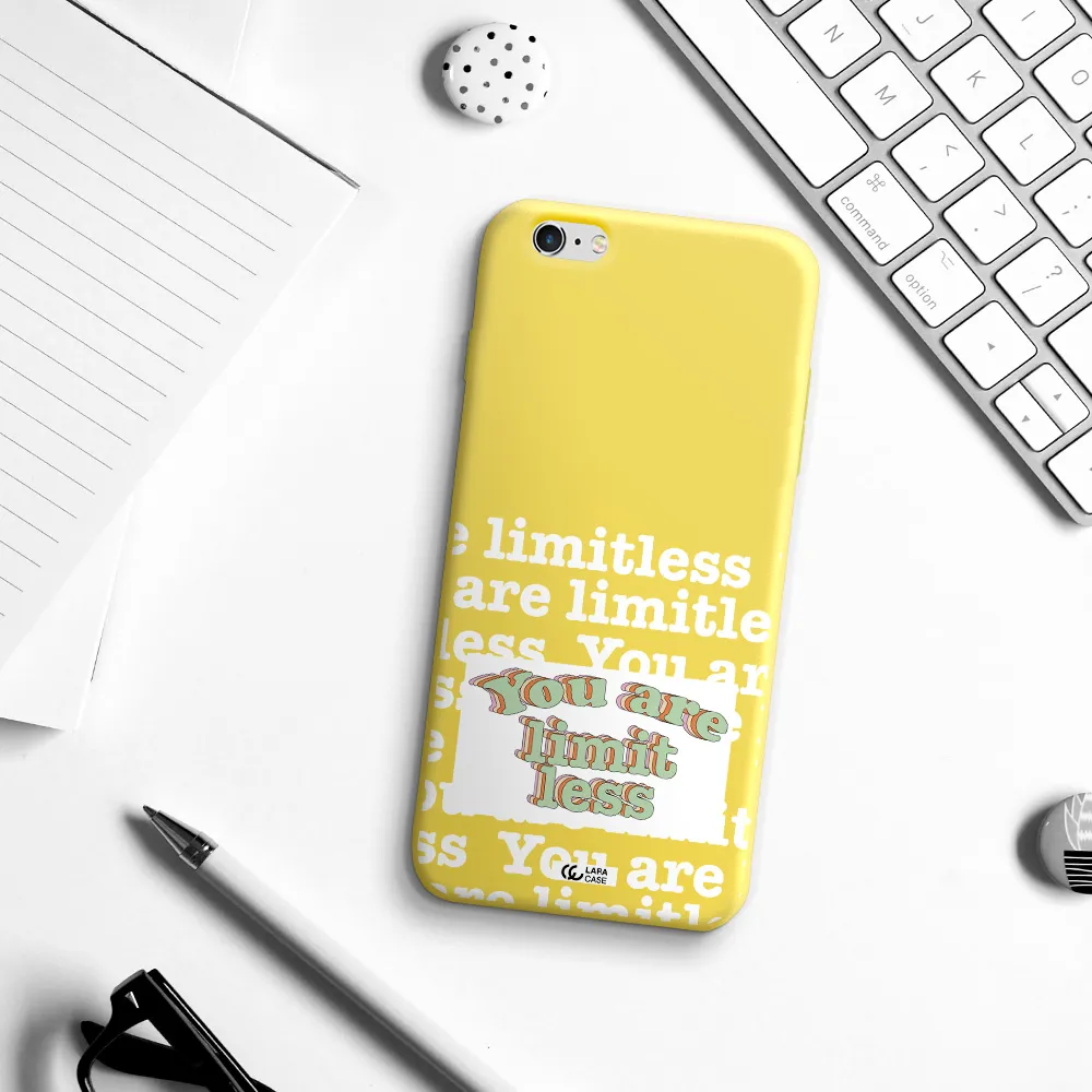 Limitless Apple iPhone 6 plus Silicone canary yellow Case
