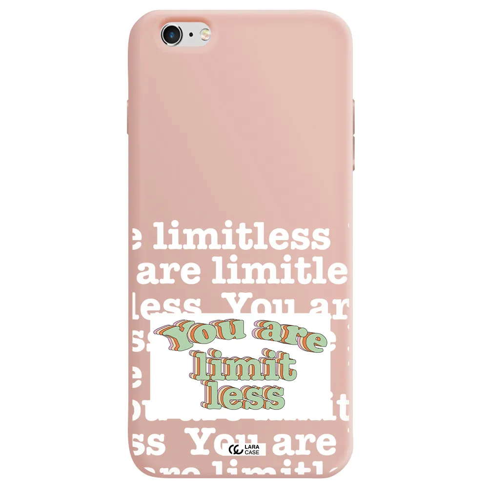 Limitless Apple iPhone 6 plus Silicone pastel pink Case