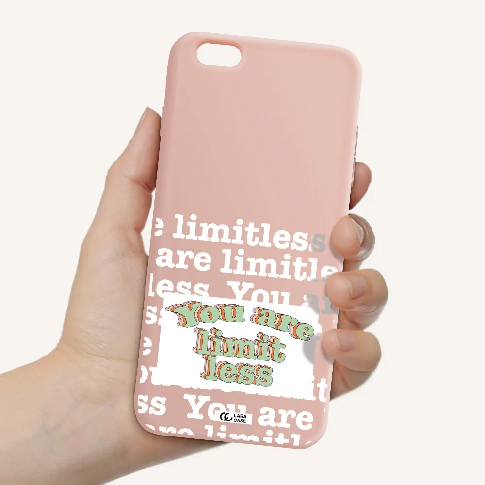 Limitless Apple iPhone 6 plus Silicone pastel pink Case