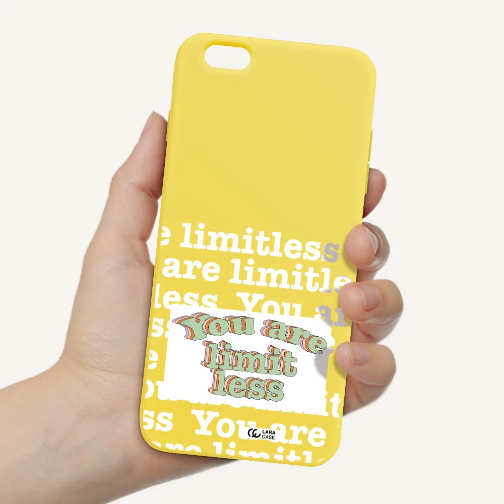 Limitless Apple iPhone 6 s plus Silicone canary yellow Case