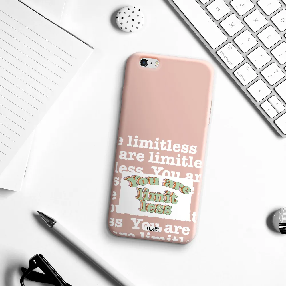 Limitless Apple iPhone 6 s plus Silicone pastel pink Case