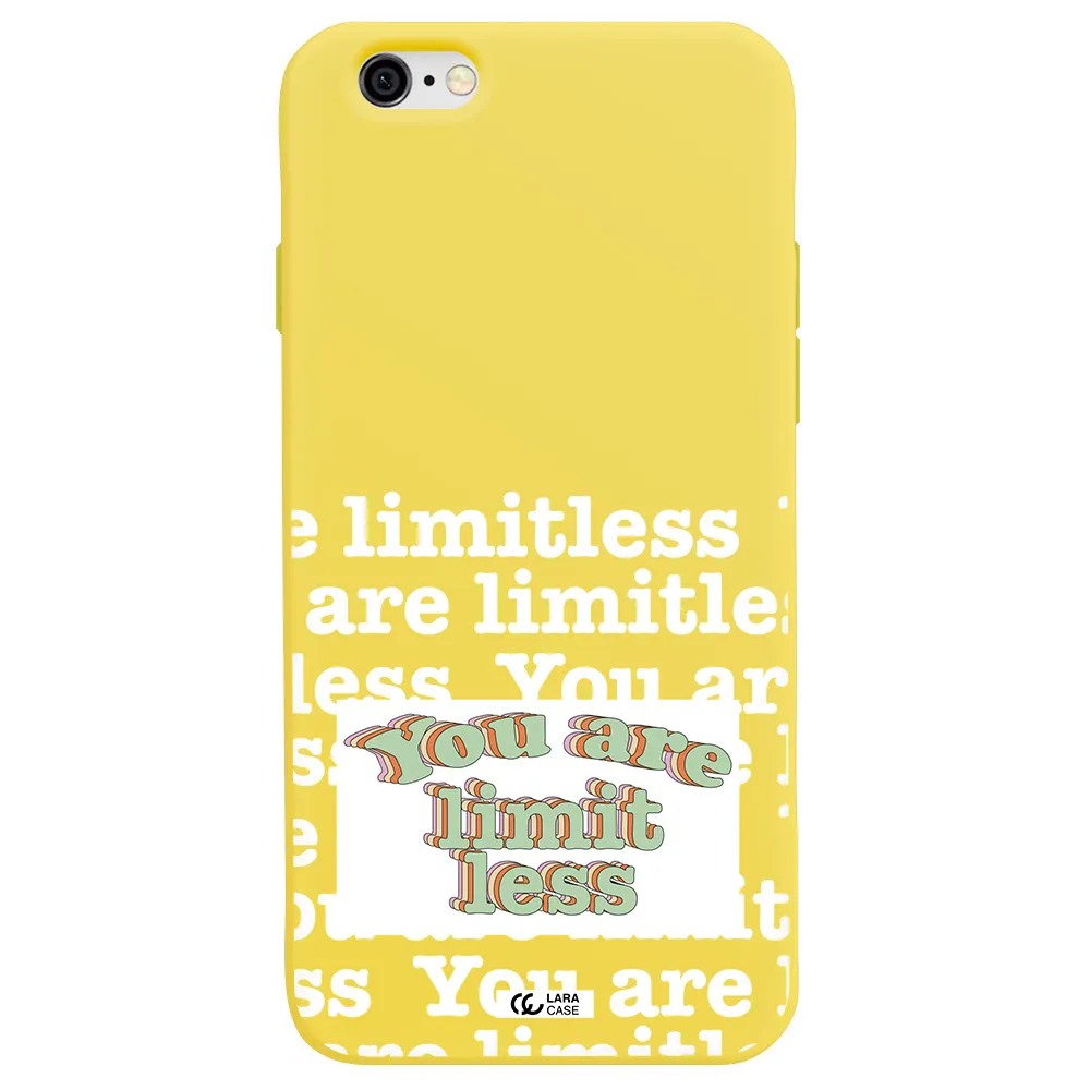 Limitless Apple iPhone 6 Silicone canary yellow Case