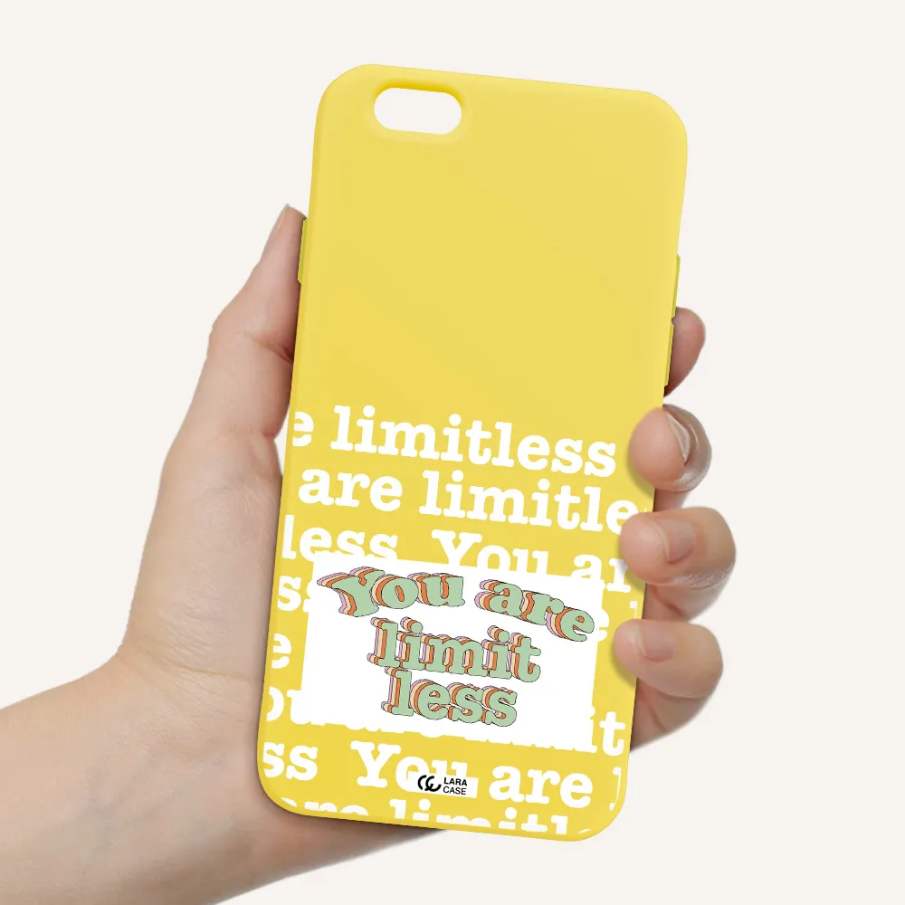 Limitless Apple iPhone 6 Silicone canary yellow Case