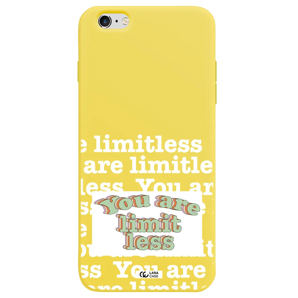 Limitless Apple iPhone 6S Silicone canary yellow Case