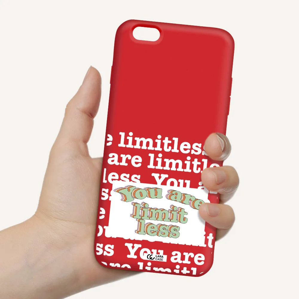 Limitless Apple iPhone 6S Silicone Imperial Red Case