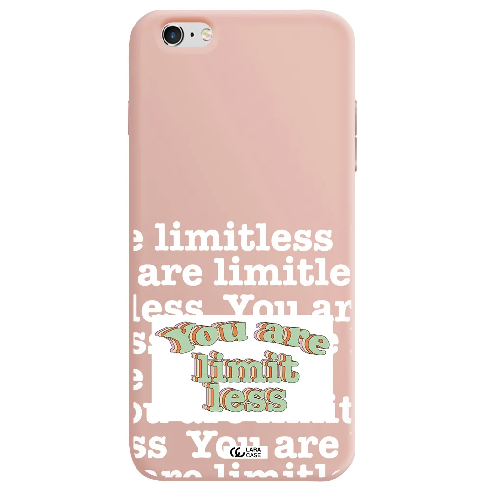 Limitless Apple iPhone 6S Silicone pastel pink Case