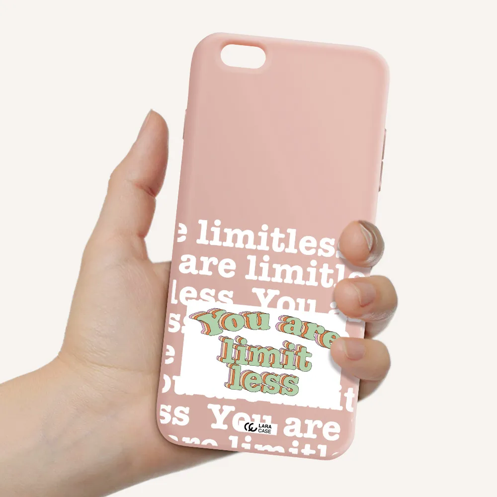 Limitless Apple iPhone 6S Silicone pastel pink Case