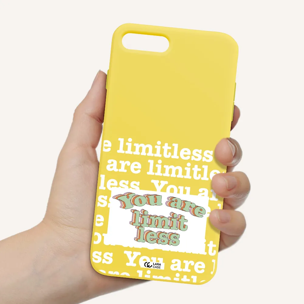 Limitless Apple iPhone 7 plus Silicone canary yellow Case