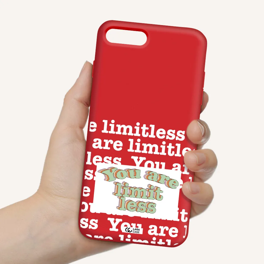 Limitless Apple iPhone 7 plus Silicone Imperial Red Case