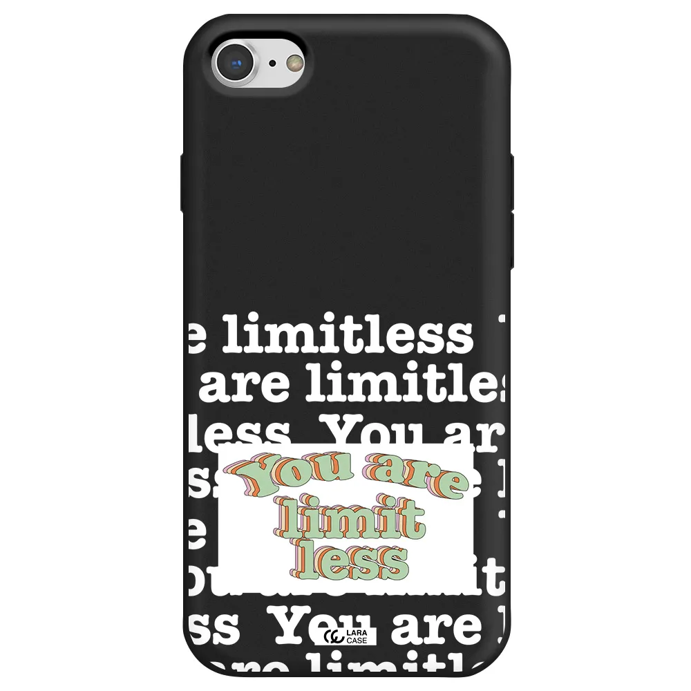 Limitless Apple iPhone 7 Silicone black Case