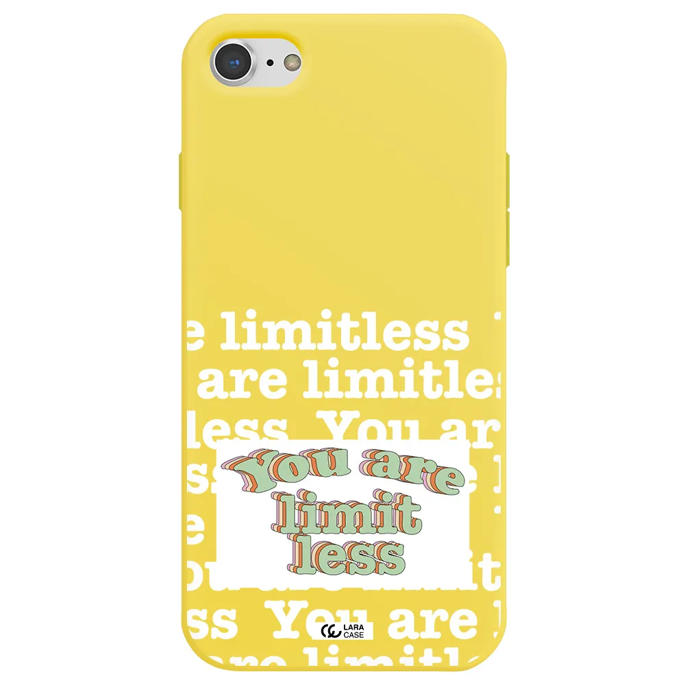 Limitless Apple iPhone 7 Silicone canary yellow Case